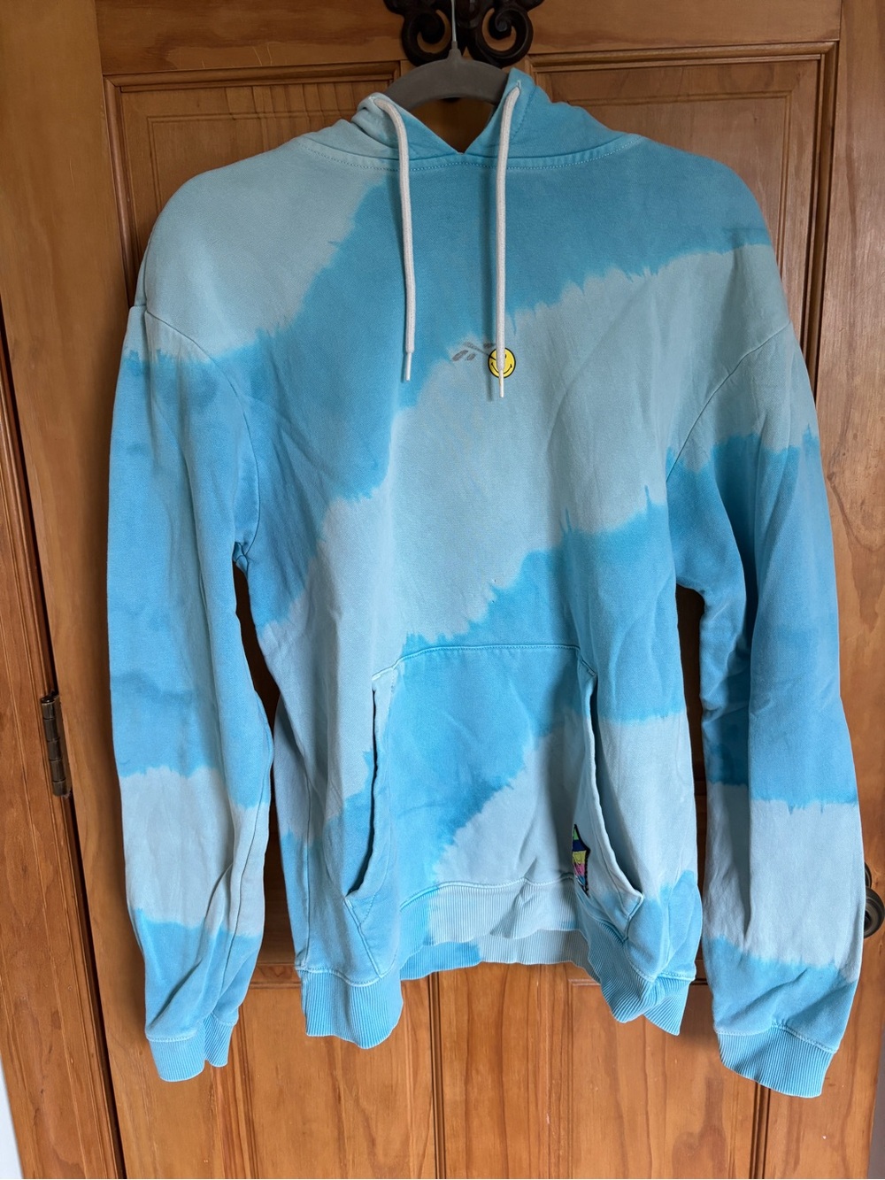 Reebok Light Blue Tie-dye Men’s Hoodie